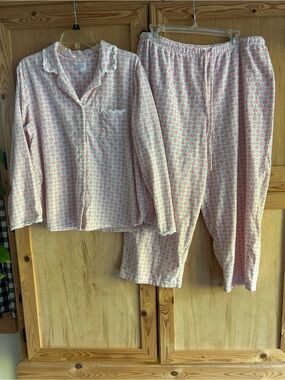 Aria Pink Floral Long-Sleeve Pajama Set